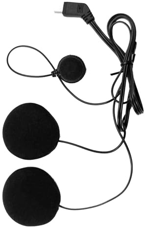 Hjälm intercom mikrofon – svamp ABS 77 cm 10 stift | Motorcykel hjälm hörlurar mikrofon vattentätt ljudsystem högtalare ersättningskit | för resor cykling ridning