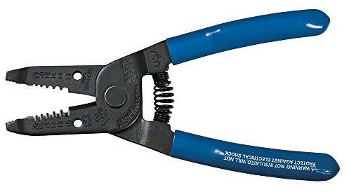 Klein Tools 1011 Multi-Purpose Wire Stripper and Cutter, Made in USA, 10-20 AWG Solid and 12-22 AWG Stranded Wire