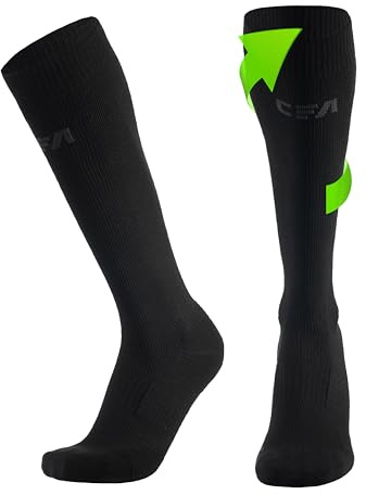 CFA V1 Calze Compressione Graduata Donna e Uomo | Calze Elastiche Sportive Per Circolazione, Vene Varicose, Gravidanza, Antitrombo, Ciclismo, Running | Made In EU FOR ATHLETES