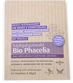 Biobalu Bio Phacelia Samen 4g - Bienenfreundliche Sommerblumen - Bienenfreund - Für Bienen und Schmetterlinge - Gründünger - Bodenkur - Bio Saatgut (1)