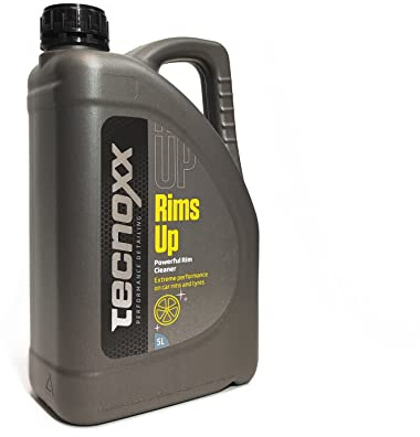 Tecnoxx – Limpia Llantas y Neumáticos sin ácido para Coches Sin Frotar Envase Profesional 5 L, Rims Up 5L