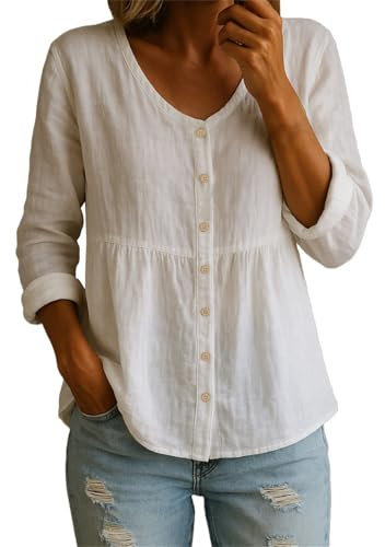Tunique Femme Chic et Elegant Vêtement Femme Chemise Col Mao Tshirt Manche 3/4 A Carreaux Blanche Brodee Lin Manches Longues Oversize Coton Voile Chemisiers Et Blouses Chic Élégant Rose
