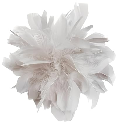Elegante broche de flores de plumas, pin de solapa grande de 20 cm para mujeres y hombres, ramillete de tela para fiesta de boda, chal floral dramático, traje de vestir, accesorios de ropa, regalo de