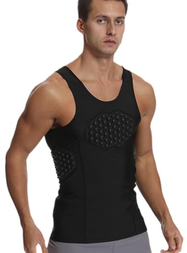 Protection Vest - Fit And Comfortable Sports Vest,Long-lasting Material Anti Collision Motocross Skiing Riding Drop And Crash Vests With Shock Absorption For Football Baseball Sports