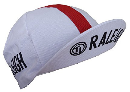 APIS Retro cycling team cap Vintage fixie TI Raleigh white and red