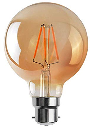 Vintage-LED-Leuchtmittel, 4 W / 6 W, Globus, Käfig, hohe Tropfenform, Edison-Stil, E27 / B22, G95 4 W, B22, B22