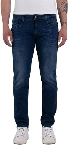 Replay Jeans Anbass Slim Fit da Uomo con Power Stretch, Blu (Medium Blue 009), W32 x L32
