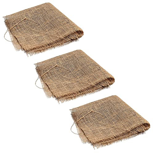 Aquacadabra Hessian Squares Aquatic Pond Plants Basket Liners Lilies Marginals 45 x 45cm (3)