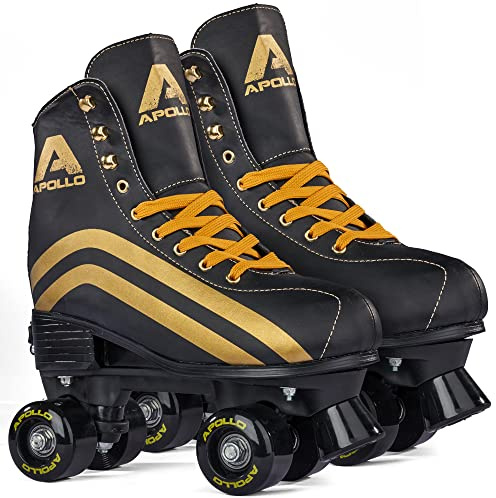 Apollo Patines Classic de 4 Ruedas - para niños, Adolescentes y Adultos, Talla Ajustable, para niñas y Mujeres, cómodos, para Todas Las Edades, 3 Tallas Desde la Talla de Calzado 31 hasta la 42