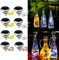 lifemet Solar Bottle Lights Outdoor Waterproof Colorful - 8 Pack Wine Bottle Night Light Christmas Decorations Gift Led Diamond Shaped Wine Cork String Fairy Lamp for Garden Indoor Outside Party