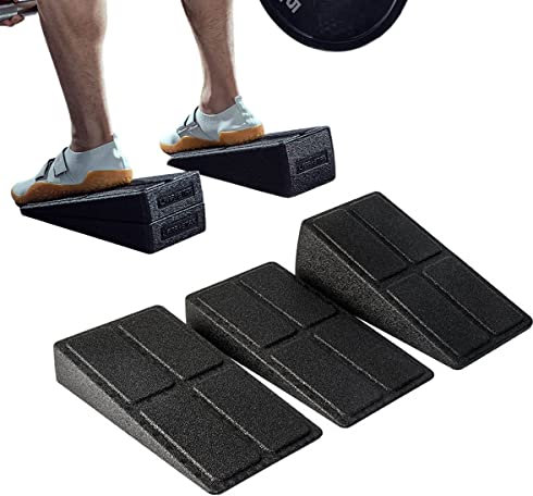 LARA STAR Squat Wedge Block Adjustable Non-Slip Squat Ramp Deadlift Wedge Calf Stretcher Slant Board Strength for Squat and Deadlift