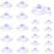 laeeyin Lot de 20 ventouses en plastique transparent sans crochet 20 mm et 40 mm pour décoration et organisation de la maison, fenêtre, salle de bain, bureau, verre