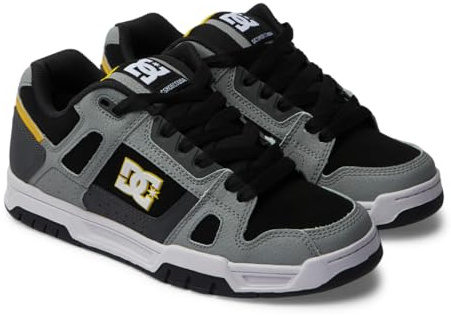 DC Shoes Uomo Stag Basket, Grigio Giallo., 40.5 EU