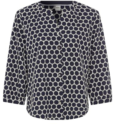 Style Velia blus med broderi, 22 marinblå, 46