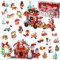 Adventskalender 2024 Bauklötze, 24 Tage Weihnachten Countdown Kalender Bauspielzeug für Jungen Mädchen Erwachsene Überraschungsgeschenkbox 12-in-1 Klemmbausteine Adventskalender Spielzeugset