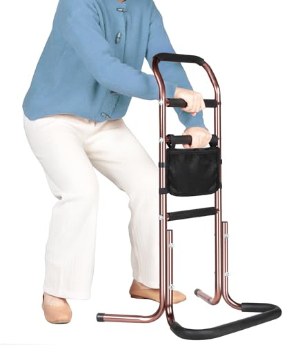 NIdreamCE Aide à la Station Debout pour Personne âgée, Aide à la Marche pour Seniors, Hauteur Réglable,Aide pour se Lever du lit, Aide de la Toilette et du Canapé pour Personnes âgées