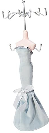 VERDANVERSE Mannequin Présentoir Bijoux En Résine Et Fer, Support 11x3,3x3,3 Pouces Pour Colliers Et Boucles D'oreilles Multiples Crochets, Usage Maison Et Boutique