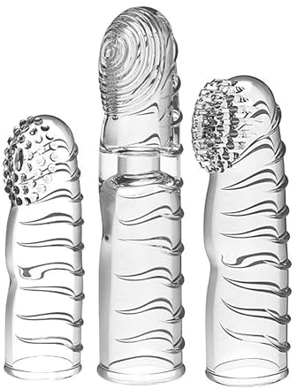 Set de 3 Fundas de Dedo de Silicona para Mujeres, Hombres y Parejas – Cubrededos con Enfoque en el Punto G para Preliminares Íntimos y Juego Manual en Pareja
