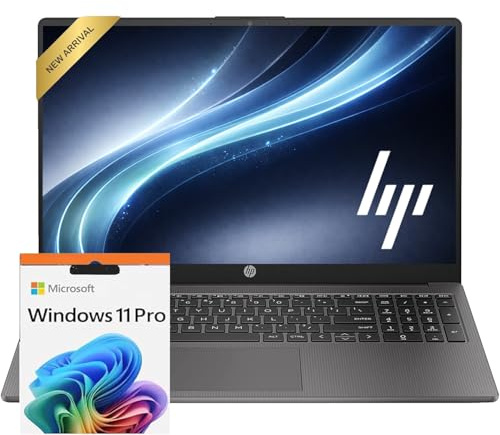 HP 255 G10 Business Laptop for Home or Work, 2026 Edition, 8GB RAM, 256GB SSD, 15.6 Full HD, Ryzen 5 7530U, HDMI, Windows 11 Pro with Office 365 for The Web, w/o Mouse