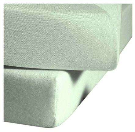 Fleuresse Jerseyspannlaken, jadegrün, 140 x 200 - 150 x 200 cm
