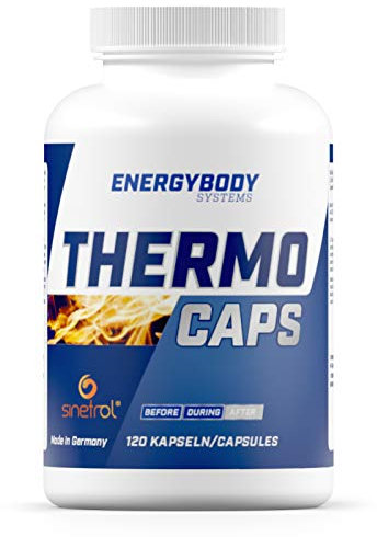 Energybody® Thermo Caps Grüntee Extrakt Kapseln gegen Müdigkeit und Erschöpfung mit L-Carnitin & Koffein - 125 Stück - für Diät geeignete Kapseln mit Guarana