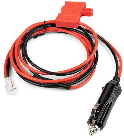 Fumei 12V DC Power Cord Cable with Cigarette Lighter Plug and T Shape Connector for Kenwood Yaesu Icom Mobile Radios