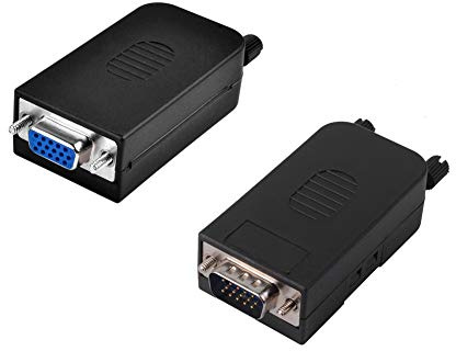 DB15 VGA hona + hane D-SUB 3 rader 15 stift grenterminalanslutning