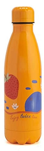 Neavita Twice - 4ever Bottle Bottiglia Thermos in Acciaio Arancio 500ml, 1 Pezzo