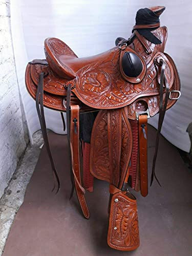 Equestrian Universe Western Heavy Duty Wade Ranch Roper Sella (Marrone)