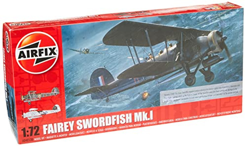 Airfix Fairey Swordfish Mk.I RAF Military Aircraft - 1:72 Scale Model Kit