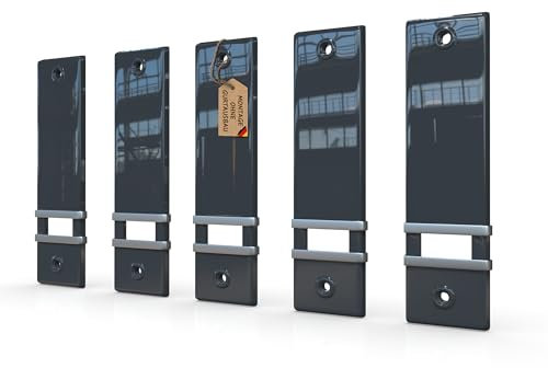 markiso® Rolladengurt Abdeckung [5 Stück] – Lochabstand 185 mm | Gurtwickler Abdeckung aus Kunststoff | Einfache Montage ohne Gurtausbau |Gurtwicklerblende für Maxigurte | Farbe Anthrazit