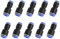 10Pcs Pneumatic Adapter Pneumatic Quick Fittings 8mm to 6mm Push Lock Connector Precision Durable Push Fit Fittings for Air Hose and Water Hose