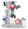 Jokmeo Charms Anhänger 925 Sterling Silber A-Z Buchstaben Kompatibel mit Pandora Europäische Armbänder Halskette für Mädchen Schmuck Geschenkoption