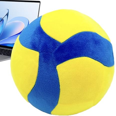 Genérico Peluche de Voleibol - Cultural y Divertido - Decoración de Pelota de Voleibol Ruso de Peluche | para Dormitorio Sala Escritorio Niños Niñas Adultos Adolescentes Y Aficionados Al Deporte