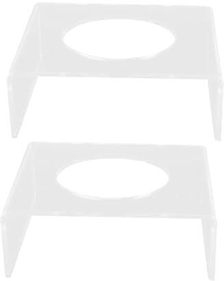 Restokki Supporto per Display Trasparente da Calcio 2 Pezzi Supporto Stabile in Acrilico AntiGraffio per Basket pallavolo