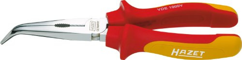 Hazet 1841Bvde-33 Pinza A Becchi Mezzotondi Vde, Argento, Lunghezza 200 mm