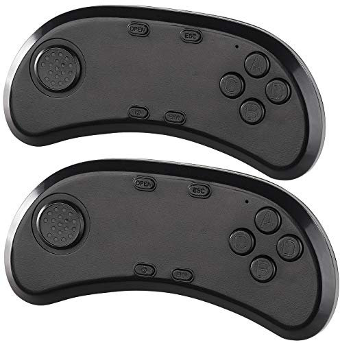 auvisio Android Maus-Stick: 2er-Set Gamepad & Musik-Controller für VR-Brillen, Bluetooth 3.0 (Mini Controller Android, Bluetooth, VR-Controller)
