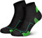 Piarini Laufsocken Herren Kurz - Atmungsaktive Jogging Socken Mit MESH Gewebe, Anti-Blasen Naht - Fitness Sportsocken Grün 43-46