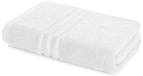 Lavea® Badhandduk 80x200 cm 100% Bomull Mjuk och Absorberande – Perfekt som Stor Badhandduk, Badlakan eller Strandhandduk för Dusch, Spa eller Gym – Vit