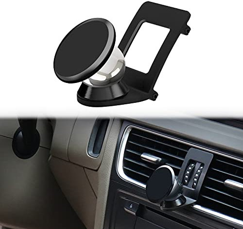 Cookiss Magnet Handyhalterung kompatibel Audi A4 B8 mit Audi A5 8T Sportback geeignet für Smartphone und GPS mit Auto Handyhalterung 360 Grad einstellbares Sicht(Schwarz)