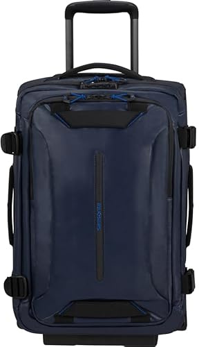 Samsonite Ecodiver Blue Nights - Bolsa de viaje con ruedas y marco doble, 55 cm