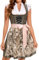 Goxozzy Dirndl Damen,Dirndl,Dirndl für Damen,Dirndl Damen Midi,Raffinierte und Elegante Oktoberfestkleider für Damen.(Schwarz,50cm, 34)