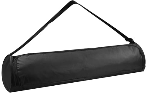 Borsa per tappetino da yoga, nera, 71,9x16 cm, impermeabile, tracolla regolabile
