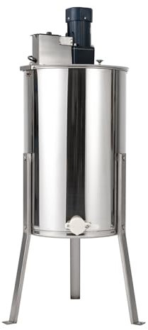 140W Elektrischer Honigextraktor 3 Rahmen Elektrische Honigschleuder Manuell Edelstahl Honigextraktor Honig-Extraktor für Imker und Bienenzucht