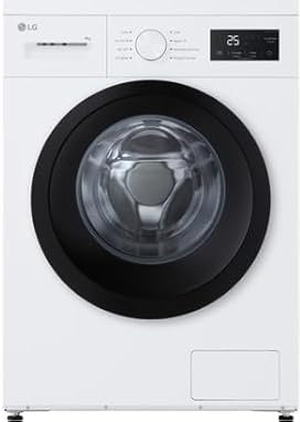 LG F94N15WHS Lave-linge Frontal - 9 kg - 1400 tr/min - Vapeur Steam™ - Moteur Smart Inverter - Top Amovible - Connectivité ThinQ - Efficacité Énergétique A