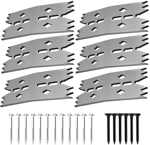 6 Pcs Slab Clamping Plate, 4.3 x 2 in Metal Fastening Plate Clamp Tool, Stainless Steel CNC Hold Down, Woodworking Clamps for Plate Connection, Prevent Warping