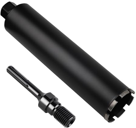 CPROSP 1¼ UNC Corona de Perforación de Diamante ø152 mm con Adaptador SDS MAX, L 420 mm, Corona de Perforación de Núcleo, Broca para Perforación en Hormigón, Mampostería y Piedra
