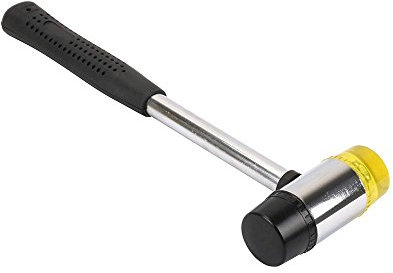 Chiloskit Maillet en caoutchouc à double tête de 22,9 cm de long pour la fabrication de bijoux, maillet, vitrage, sol, installation et réparation