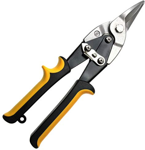 Blechschere, 250 mm geradeschneidend zum Schneiden von Blechen z.B. Stahl, Aluminium, Kupfer, Messing, Kunststoff (gerader Schnitt)