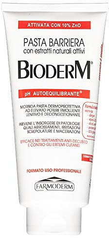 BioDerm Pasta Barriera Crema Cambio Pannolino con Ossido di Zinco 300 ml - Pasta Lenitiva Protettiva per Anziani, Allettati, Disabili e Neonati - Prodotti Alta Protezione per la Cura delle Pelle